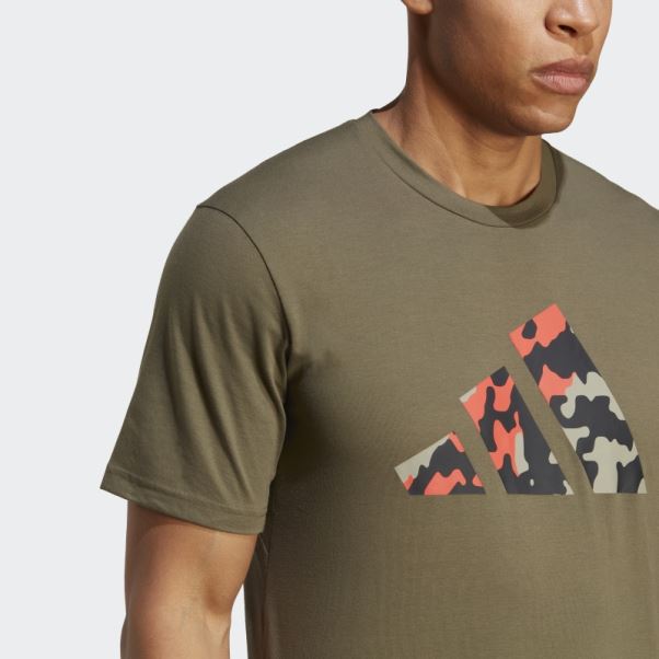 T-shirt D'entraînement à Logo Saisonnier Train Essentials Olive Adidas