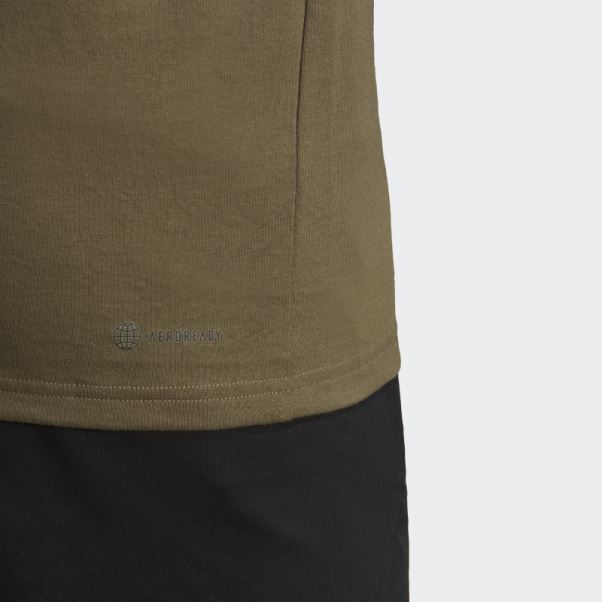 T-shirt D'entraînement à Logo Saisonnier Train Essentials Olive Adidas
