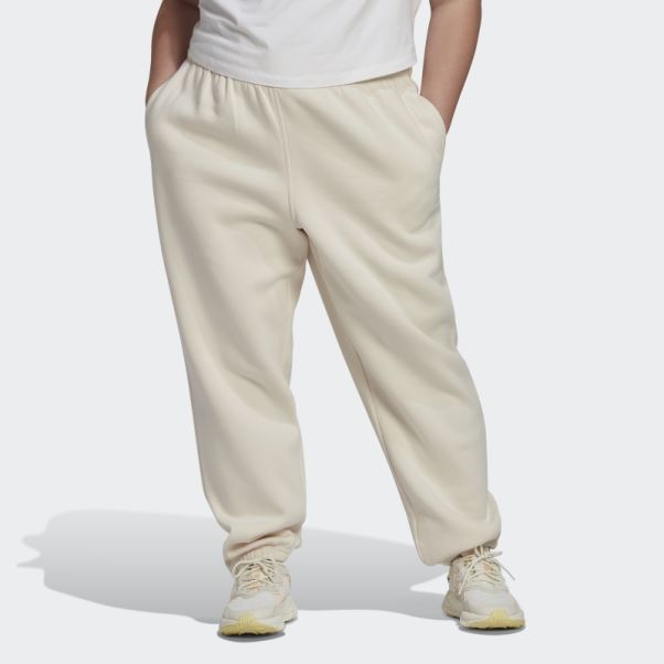 Pantalon Adicolor Essentials Blanc (taille Plus) Adidas