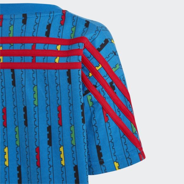 T-shirt Adidas X Classic Lego Mode Bleu Choc