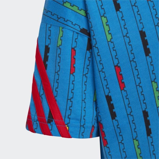 T-shirt Adidas X Classic Lego Mode Bleu Choc