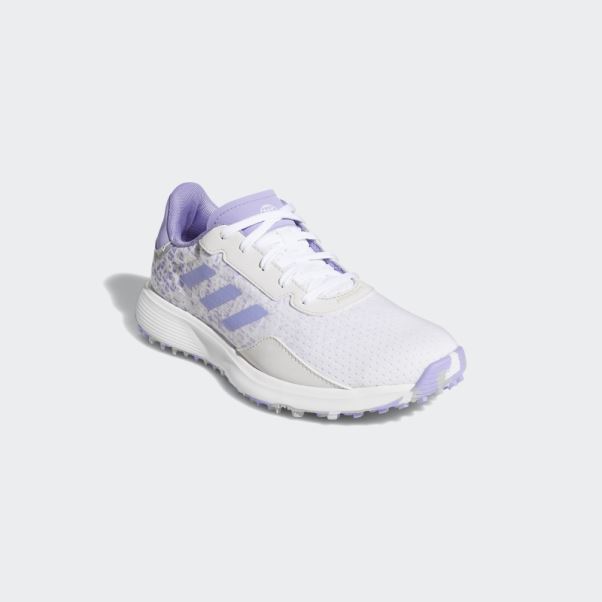 élégantes Chaussures De Golf Sans Crampons Adidas Juniors S2g Grises