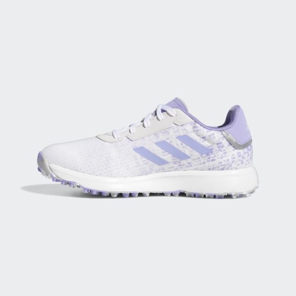 élégantes Chaussures De Golf Sans Crampons Adidas Juniors S2g Grises