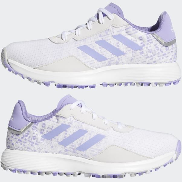 élégantes Chaussures De Golf Sans Crampons Adidas Juniors S2g Grises