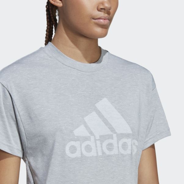 T-shirt Adidas Future Icons Winners 3.0 Gris Moyen