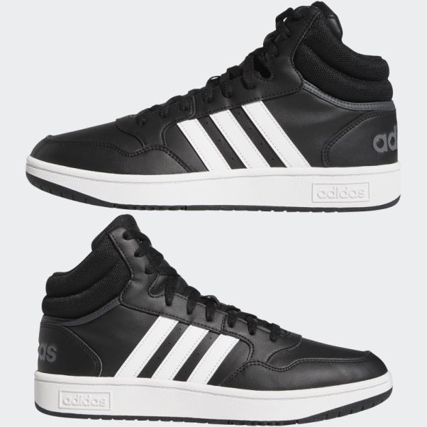Hoops 3.0 Mid Classic Vintage Chaussures Adidas Noir