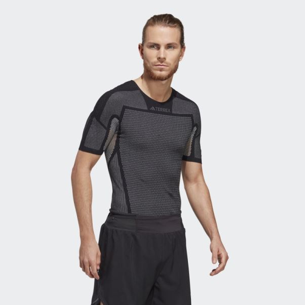 Adidas Terrex Drynamo Short Sleeve Baselayer Tee Noir