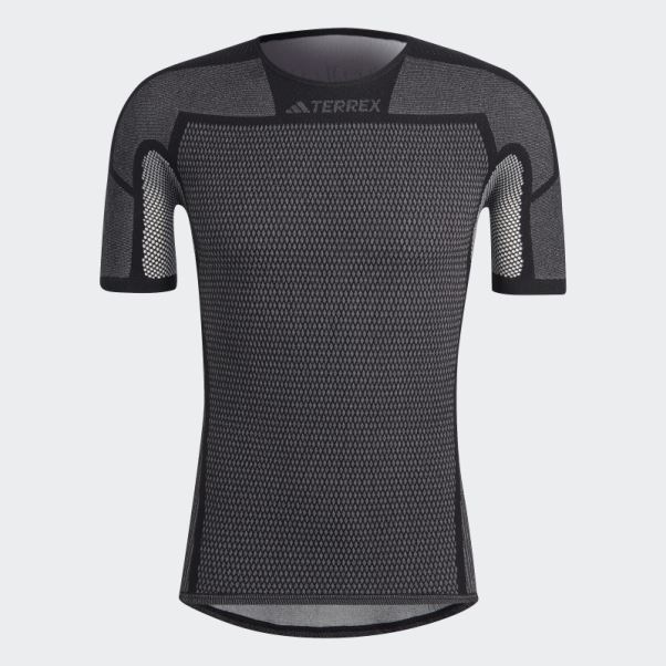 Adidas Terrex Drynamo Short Sleeve Baselayer Tee Noir