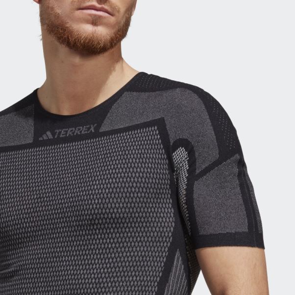 Adidas Terrex Drynamo Short Sleeve Baselayer Tee Noir