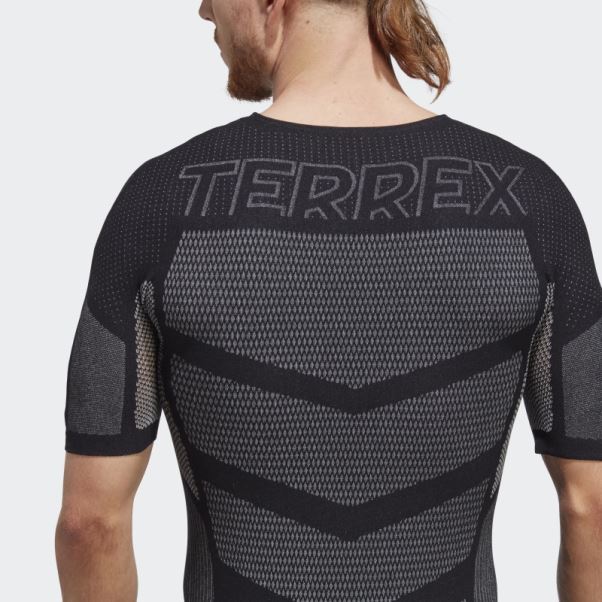 Adidas Terrex Drynamo Short Sleeve Baselayer Tee Noir