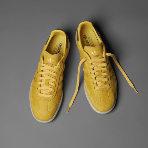 Adidas Chaussures De Samba Dorées