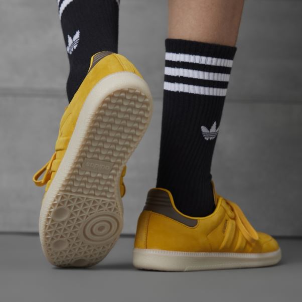 Adidas Chaussures De Samba Dorées