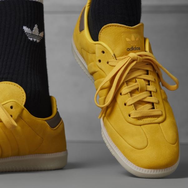 Adidas Chaussures De Samba Dorées