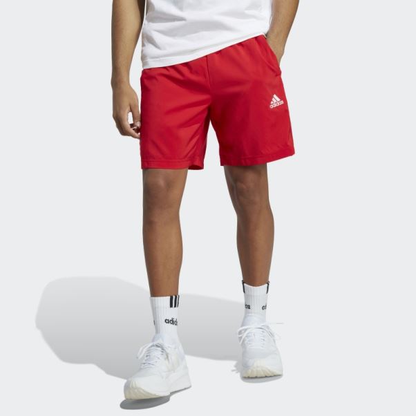 Aeroready Essentials Chelsea 3-stripes Short Adidas écarlate