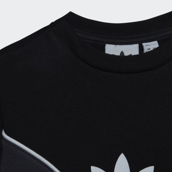 Adidas Adicolor Crew Set Carbone