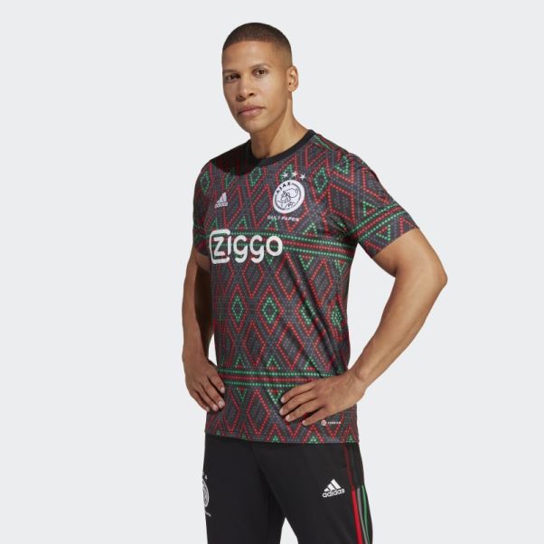 Maillot Pré-match Ajax Amsterdam X Daily Paper Adidas Noir