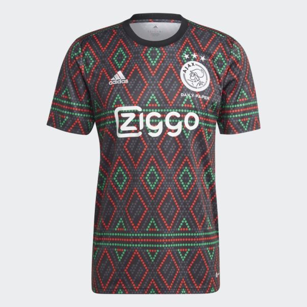 Maillot Pré-match Ajax Amsterdam X Daily Paper Adidas Noir