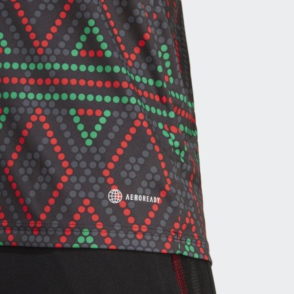 Maillot Pré-match Ajax Amsterdam X Daily Paper Adidas Noir
