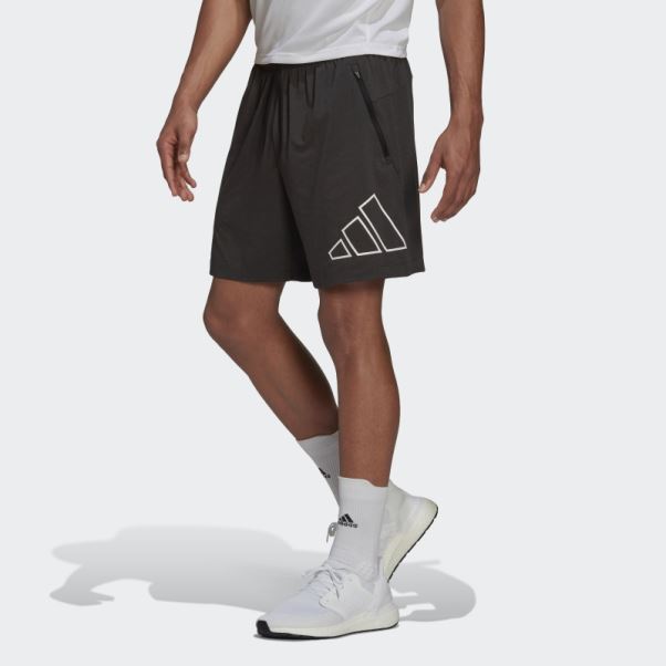 Short D'entraînement Adidas Train Icon 3-bar Noir