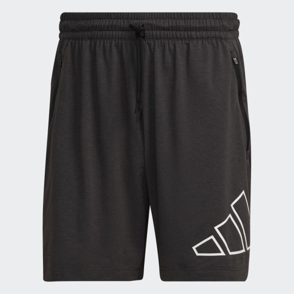 Short D'entraînement Adidas Train Icon 3-bar Noir