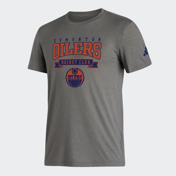 T-shirt Mélange Adidas Oilers Core Heather