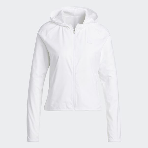 Sweat à Capuche Doublé Wind.rdy Adidas Blanc Mode