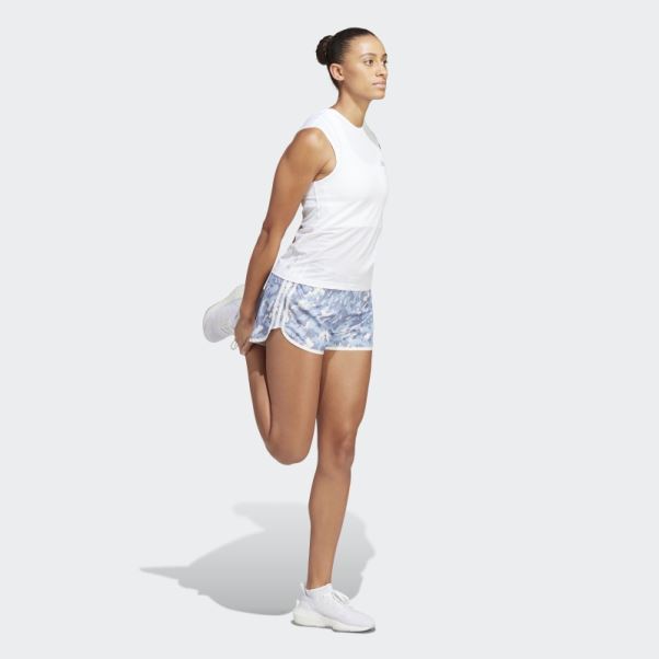 Adidas Aube Marathon 20 Short De Course Camo Bleu