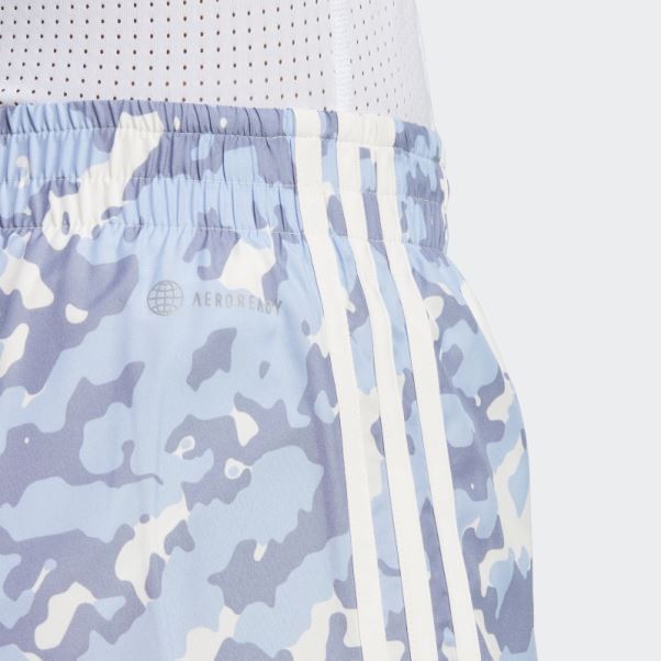 Adidas Aube Marathon 20 Short De Course Camo Bleu