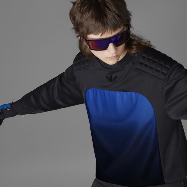Haut De Gardien De But Adidas Version Bleue Noir