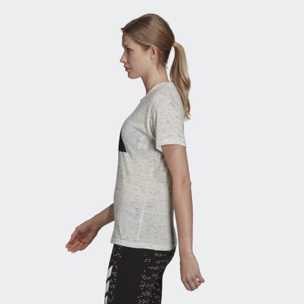 T-shirt Adidas Sport Inspired Winners 2.0 Blanc Chiné