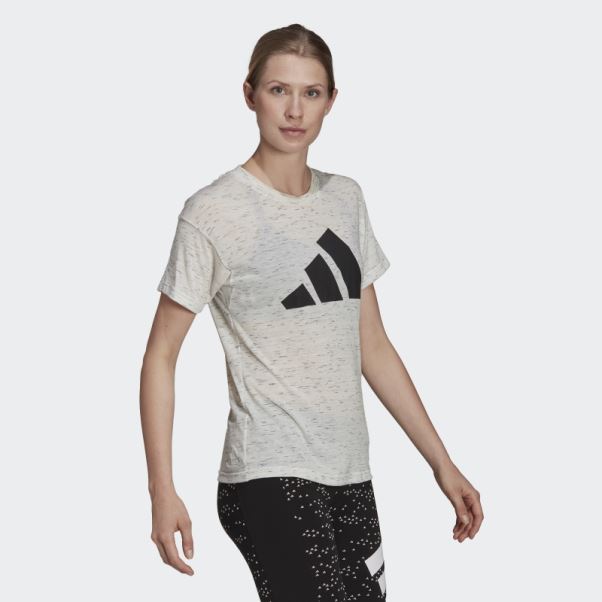 T-shirt Adidas Sport Inspired Winners 2.0 Blanc Chiné