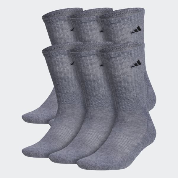 Chaussettes Athlétiques Matelassées Gris Moyen 6 Paires Adidas