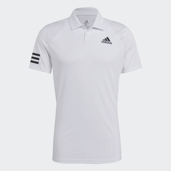 Polo Club Tennis 3 Bandes Blanc Adidas