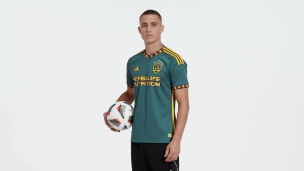 Maillot Authentique Adidas La Galaxy 23/24 Extérieur Mystère Vert