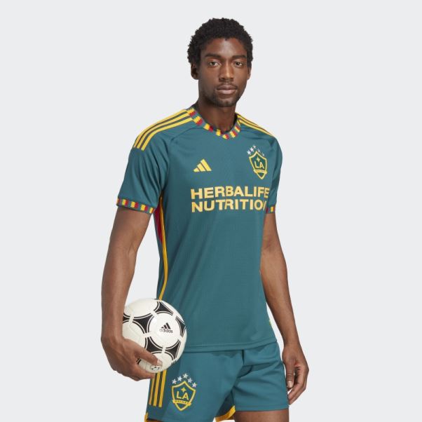 Maillot Authentique Adidas La Galaxy 23/24 Extérieur Mystère Vert