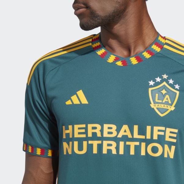 Maillot Authentique Adidas La Galaxy 23/24 Extérieur Mystère Vert