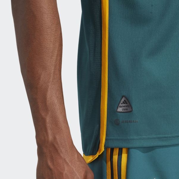 Maillot Authentique Adidas La Galaxy 23/24 Extérieur Mystère Vert