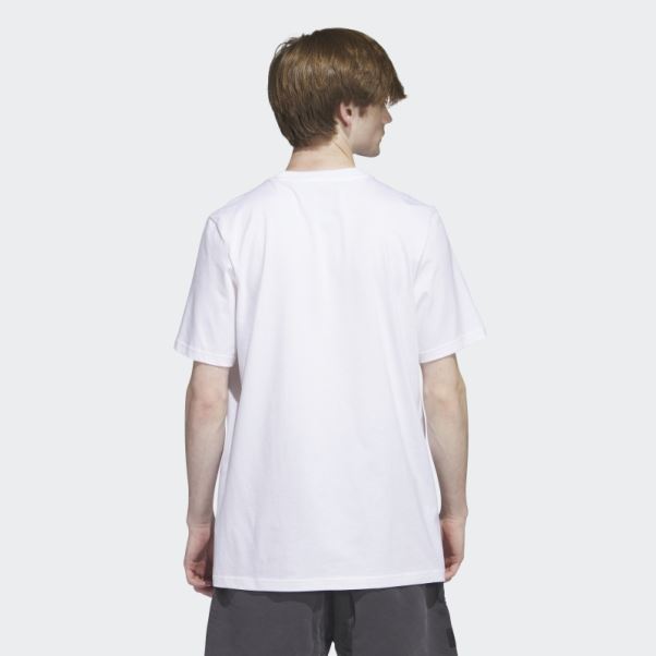 T-shirt Adidas Shmoofoil Graphique Blanc