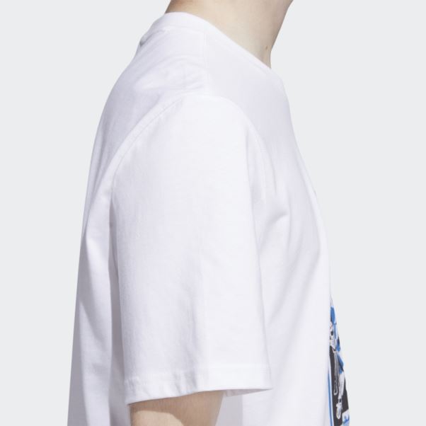 T-shirt Adidas Shmoofoil Graphique Blanc