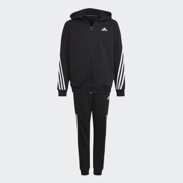 Adidas Survetement 3 Bandes Blanc