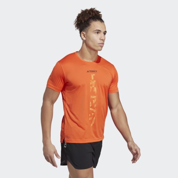 T-shirt Adidas Terrex Agravic Trail Running Orange