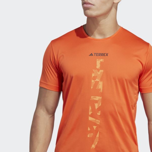 T-shirt Adidas Terrex Agravic Trail Running Orange