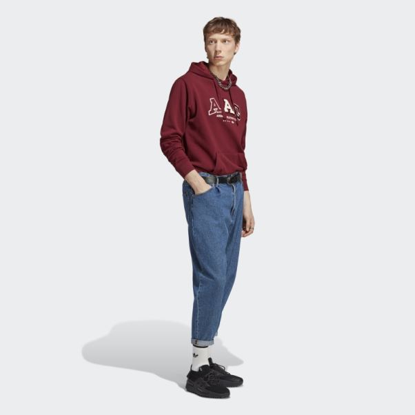 Adidas Rifta Metro Aac Hoodie Rouge Fashion