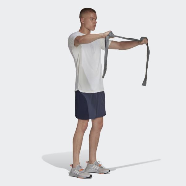 Adidas Blanc Conçu Pour L'entraînement Heat.rdy Hiit Tee