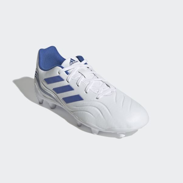 Chaussure De Foot Copa Sense.3 Sol Ferme Blanc Adidas