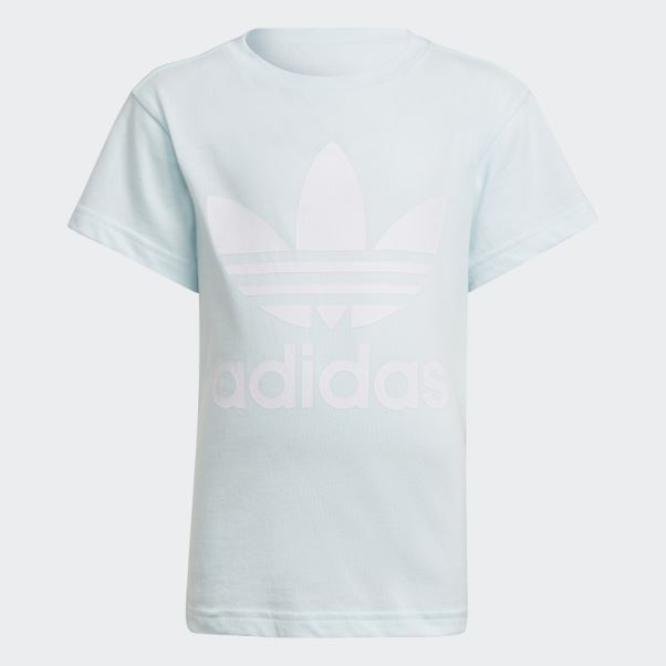 Tee Shirt Adicolor Trèfle Bleu Adidas
