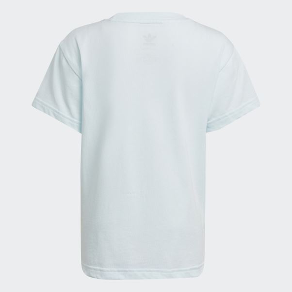Tee Shirt Adicolor Trèfle Bleu Adidas