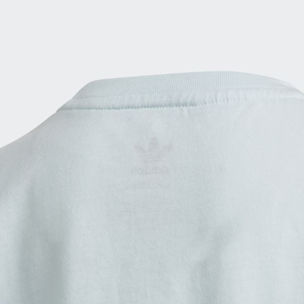 Tee Shirt Adicolor Trèfle Bleu Adidas