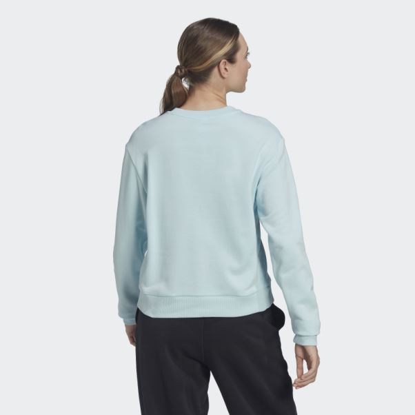 Sweat Ample Adidas Essentials Logo Bleu