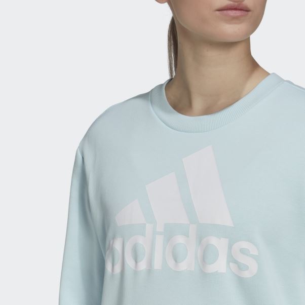 Sweat Ample Adidas Essentials Logo Bleu